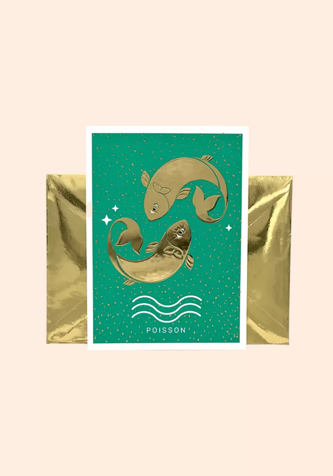 Blush Carte Signe Poisson Fashion