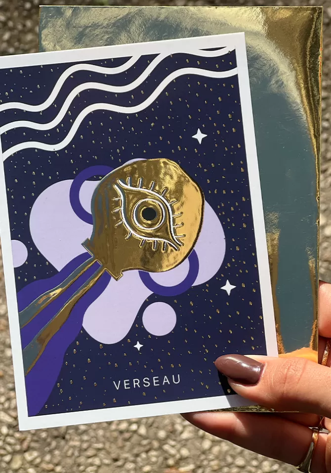 Blush Carte Signe Verseau Store