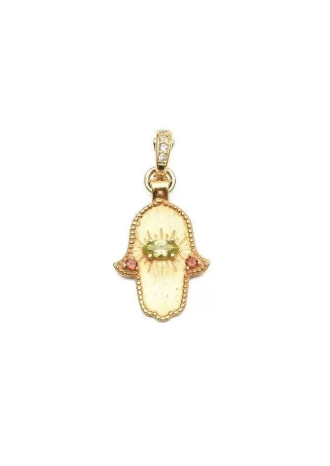 Room Service Charm "Khamsa" Main Avec Péridot Outlet