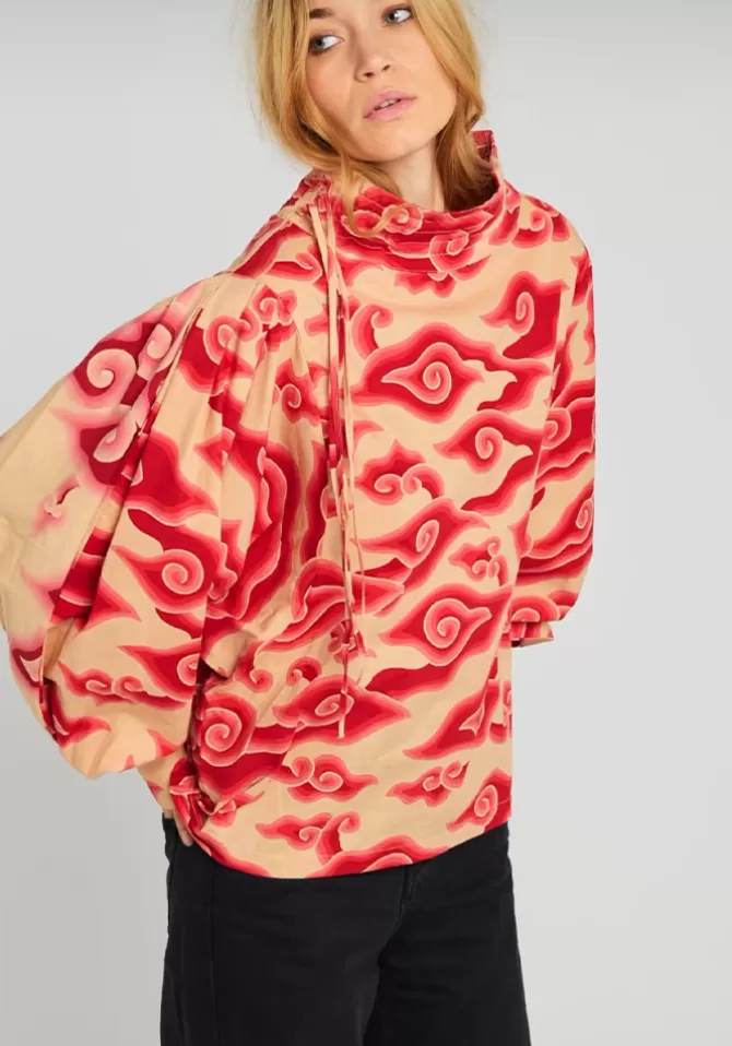V De Vinster Chemise Ecstasy Rouge Flash Sale