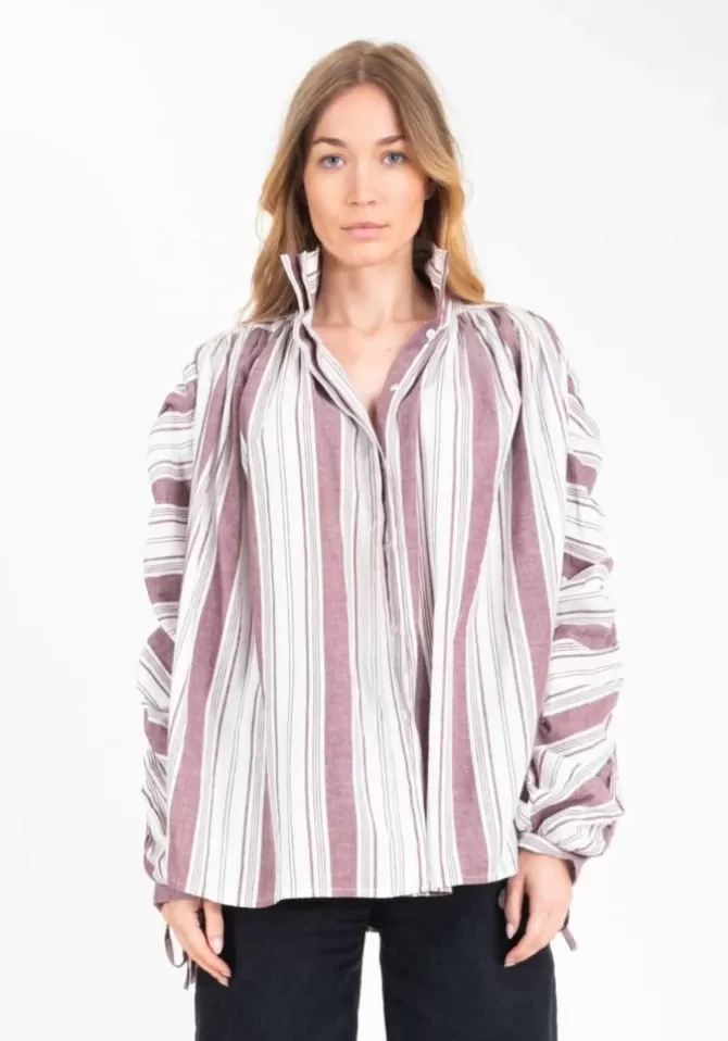 V De Vinster Chemise Joy Oversized Bordeaux Flash Sale