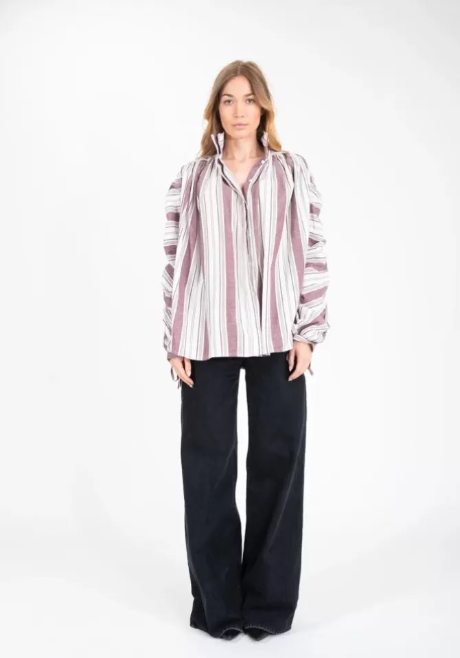 V De Vinster Chemise Joy Oversized Bordeaux Flash Sale