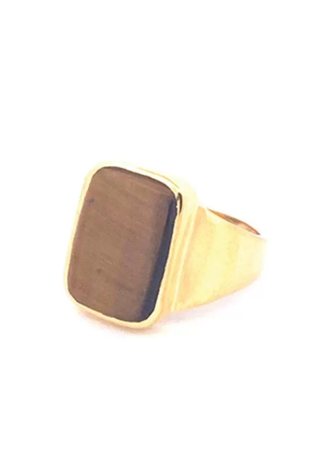 Vadi Jewels Chevalière Missy Big Oeil de Tigre Cheap
