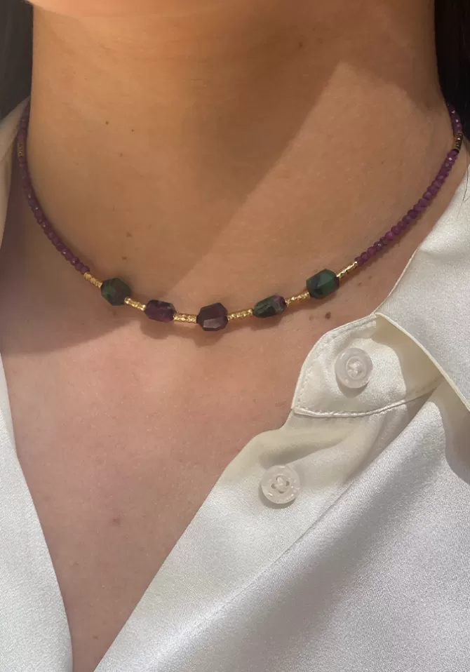 Hanka Ïn Choker Element Rubis Zoïsite Discount
