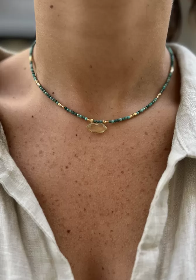 Hanka Ïn Choker Hexa Turquoise Best