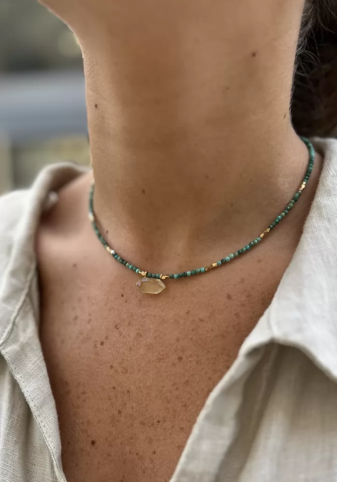 Hanka Ïn Choker Hexa Turquoise Best