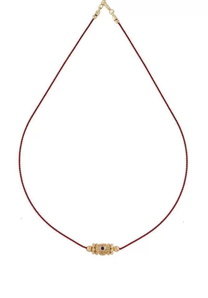 Dorothée Sausset Choker Rakhi 1 Iolite Fil Rouge Shop