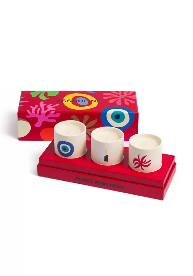 Assouline Coffret 3 Mini Bougies Travel From Home Best Sale
