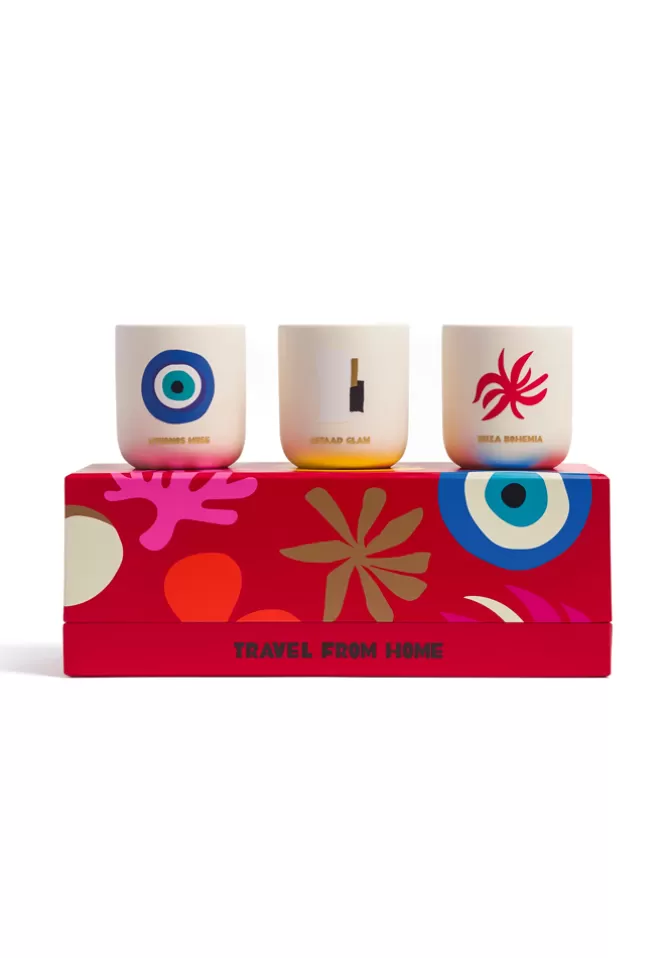 Assouline Coffret 3 Mini Bougies Travel From Home Best Sale