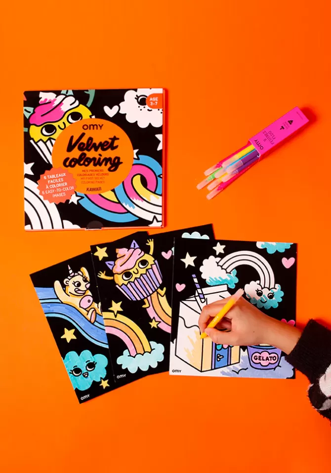 Omy Coffret De Tableaux En Velours Kawaii Hot