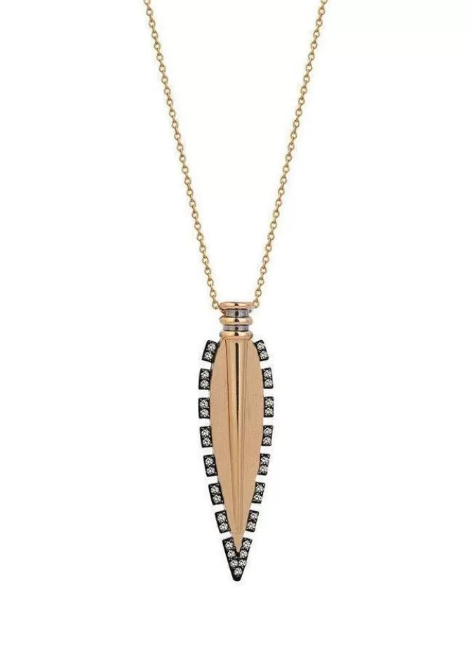 Kismet By Milka Collier Alexandria Slim Chain Diamants Champagne Online