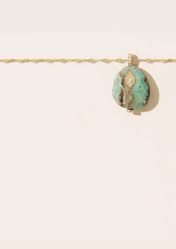Pascale Monvoisin Collier Arles Turquoise Cheap