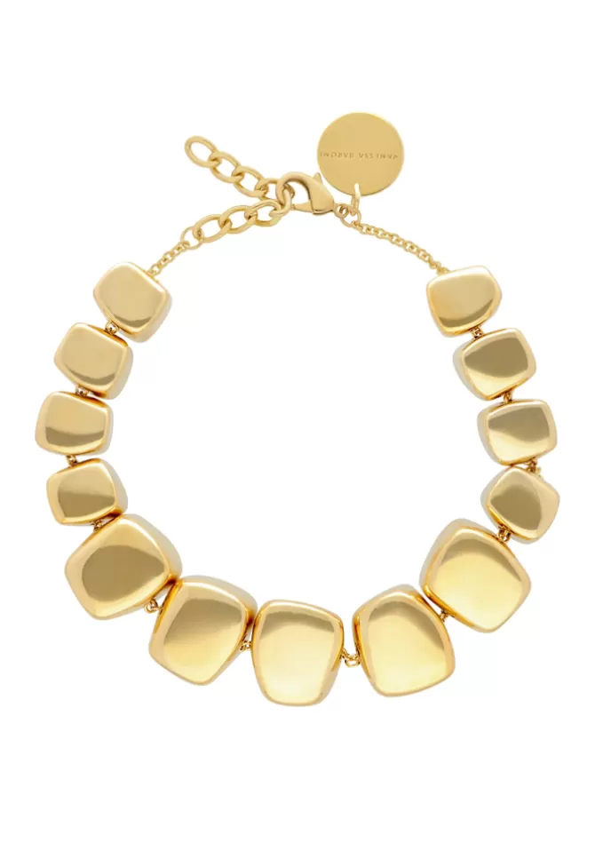 Vanessa Baroni Collier Big Organic Shaped Gold Sale
