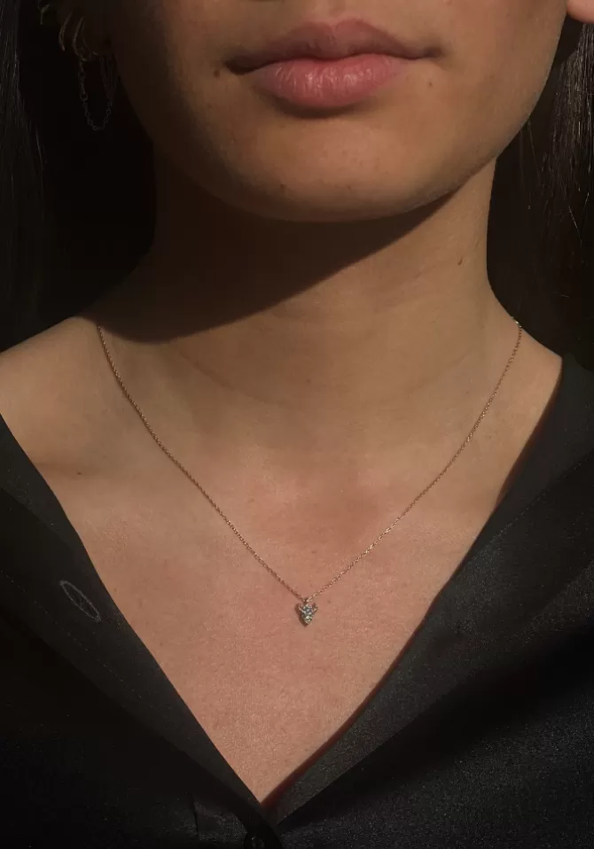 Kismet By Milka Collier Bull Pave Diamant Champagne Flash Sale