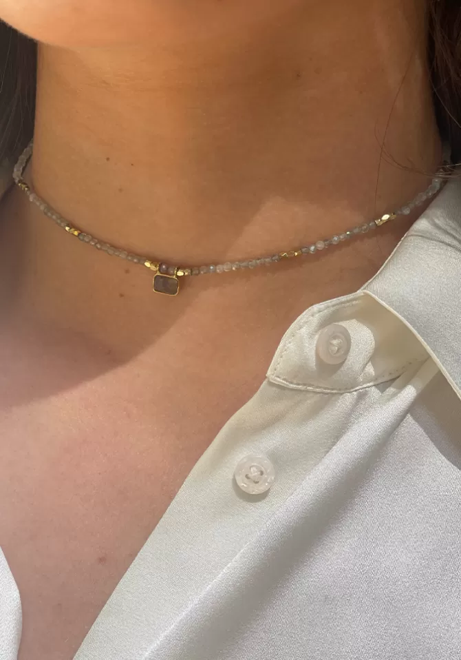 Hanka Ïn Collier Choker Ice En Labradorite Discount