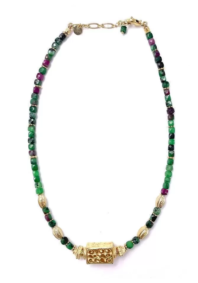 Room Service Collier Dhyana Rubis Zoisite Shop