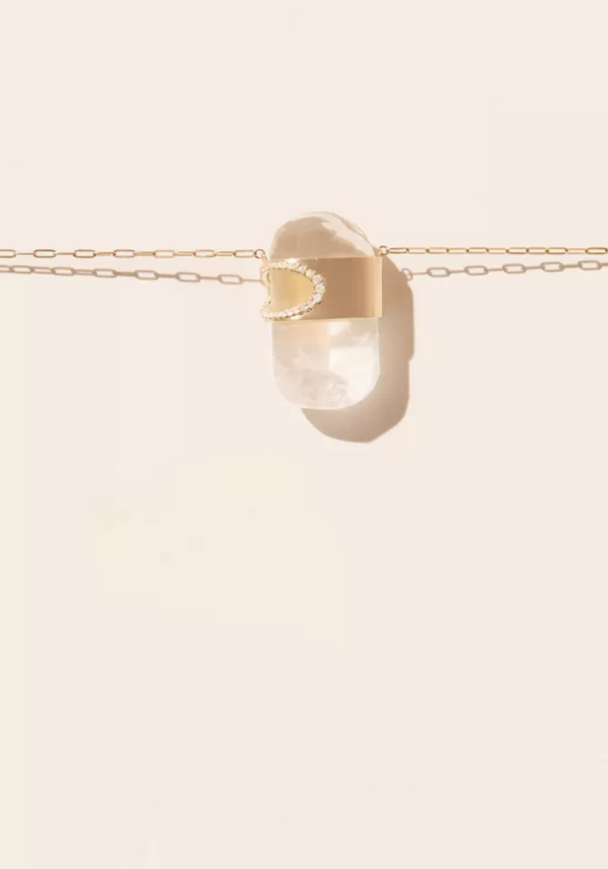 Pascale Monvoisin Collier Gigi N°2 Cristal Brut Hot