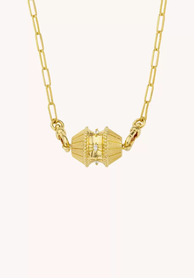 Mya Bay Collier Gold Big Talisman Clearance