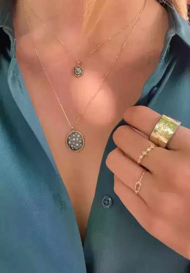 Rusty Thought Collier Hexagone Shop
