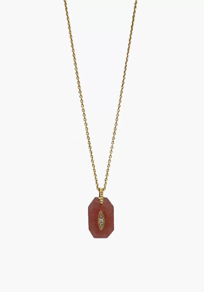 Hanka Ïn Collier Inside 2 Quartz Fraise Shop