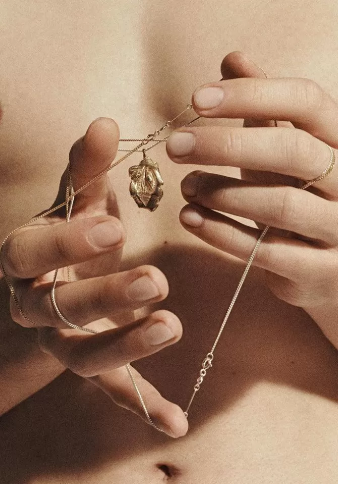 Pascale Monvoisin Collier June En Argent Et Saphir Rose Outlet