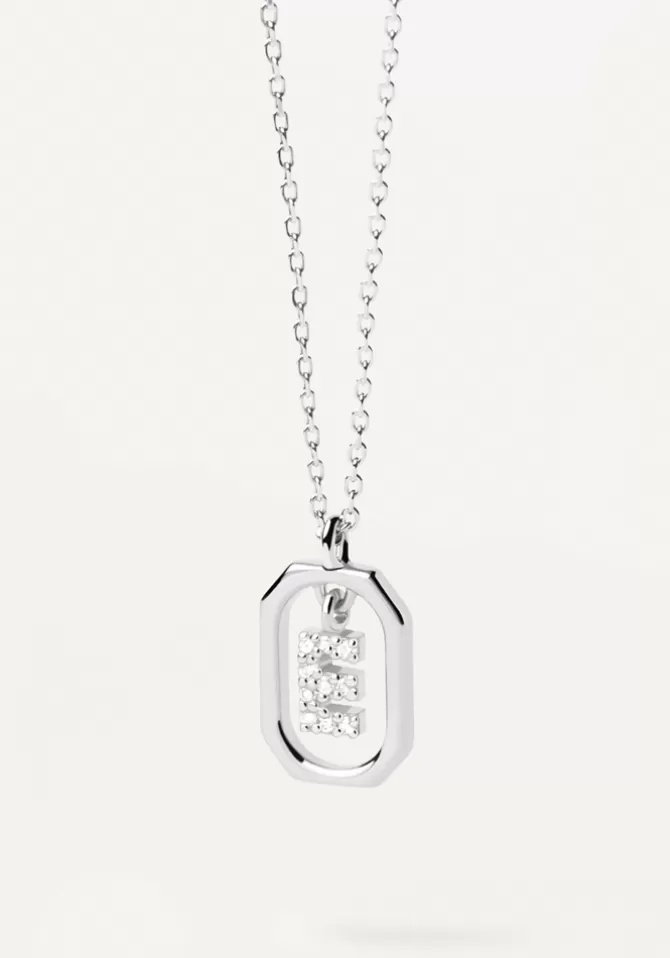 PDPAOLA Collier Mini Letter Argent Online