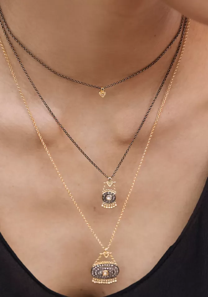 Marie-Laure Chamorel Collier N°893 Ruthénium Flash Sale