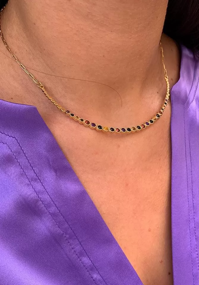 Vadi Jewels Collier Neptune Tork Améthyste Cheap