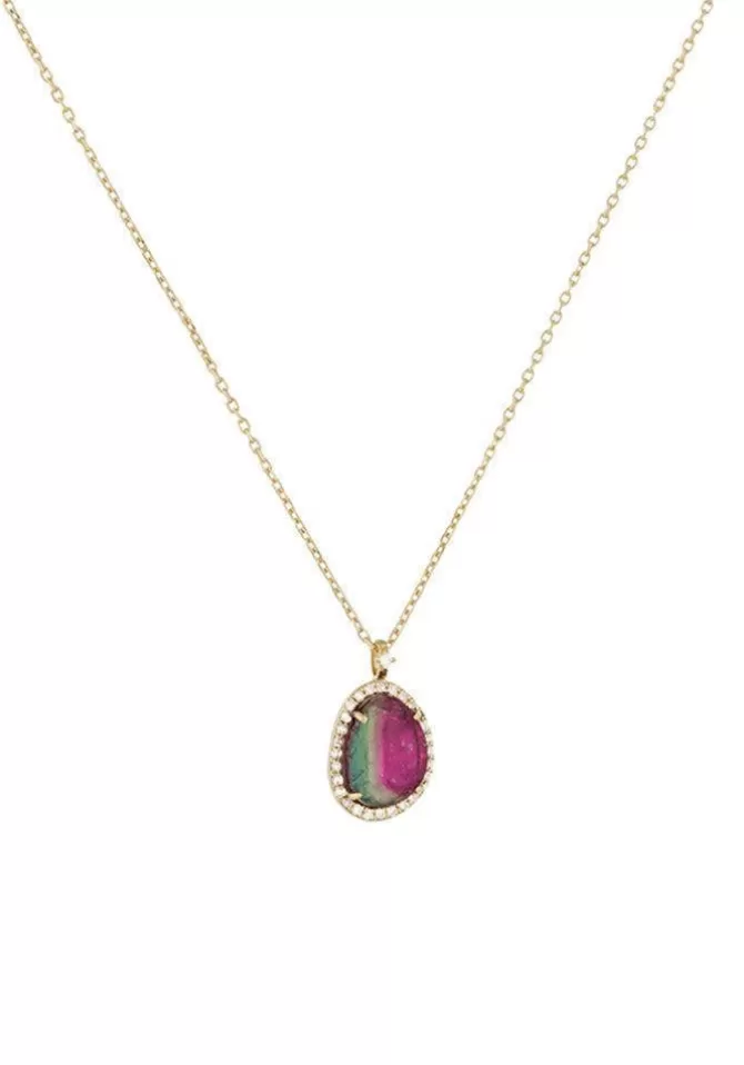 Céline Daoust Collier Stella Tourmaline Watermelon Sale