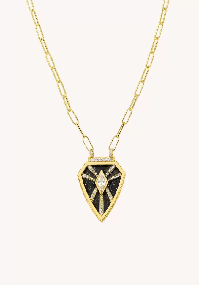 Mya Bay Colllier Black Shiny Warrior Outlet