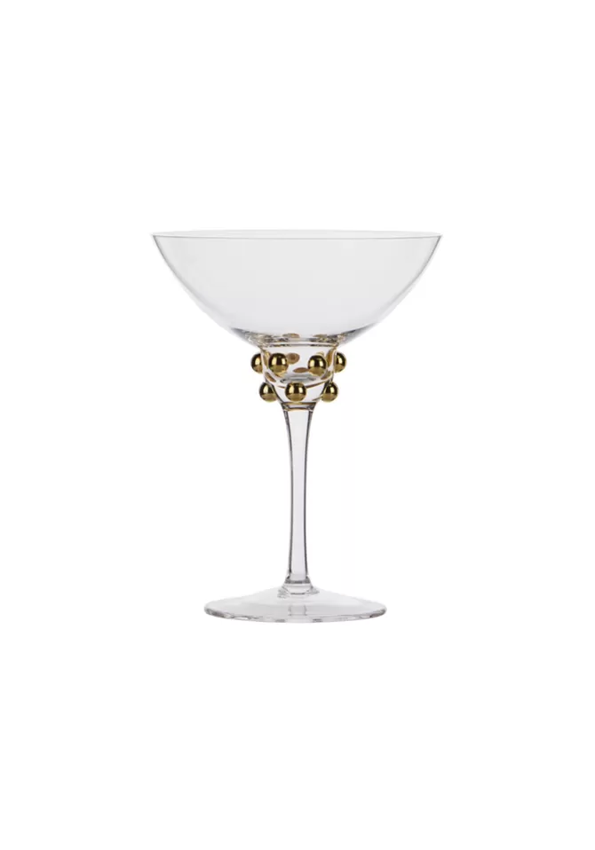 Blush Sélection Décoration Coupe À Champagne Perles Dorées Flash Sale