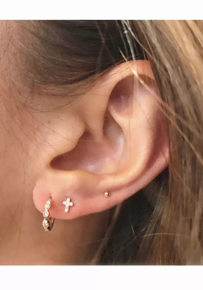 Feidt Créole Double Ovales Diamants Blancs Shop