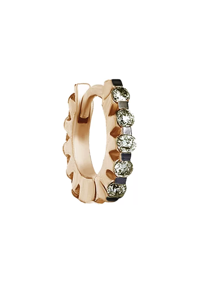 Kismet By Milka Créole Mini Ghost Diamants Champagne Clearance