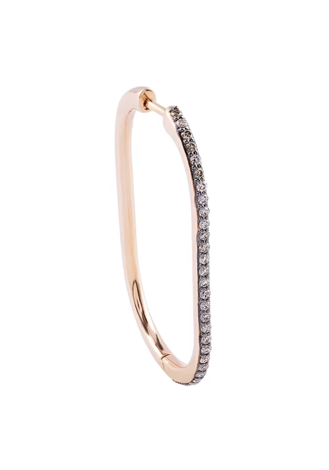 Kismet By Milka Créole Ovale XL En Diamant Champagne New