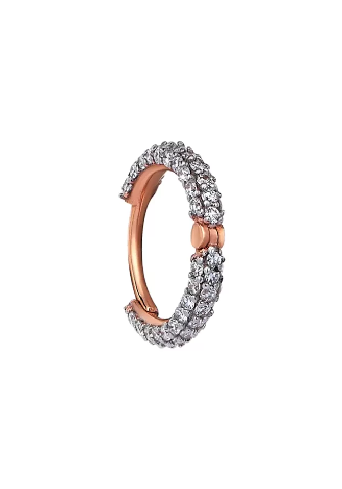 Kismet By Milka Créole Épaisse Diamants Blancs Hot