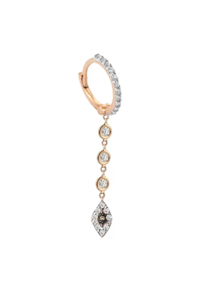 Kismet By Milka Créole 10th Eye Triple Solitaire Chain Cheap