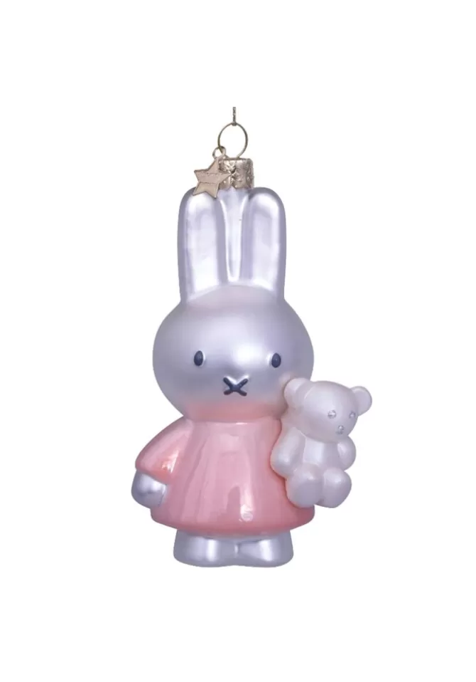 Blush Sélection Décoration Décoration À Suspendre Miffy Avec Ours En Peluche Baby Pink Hot