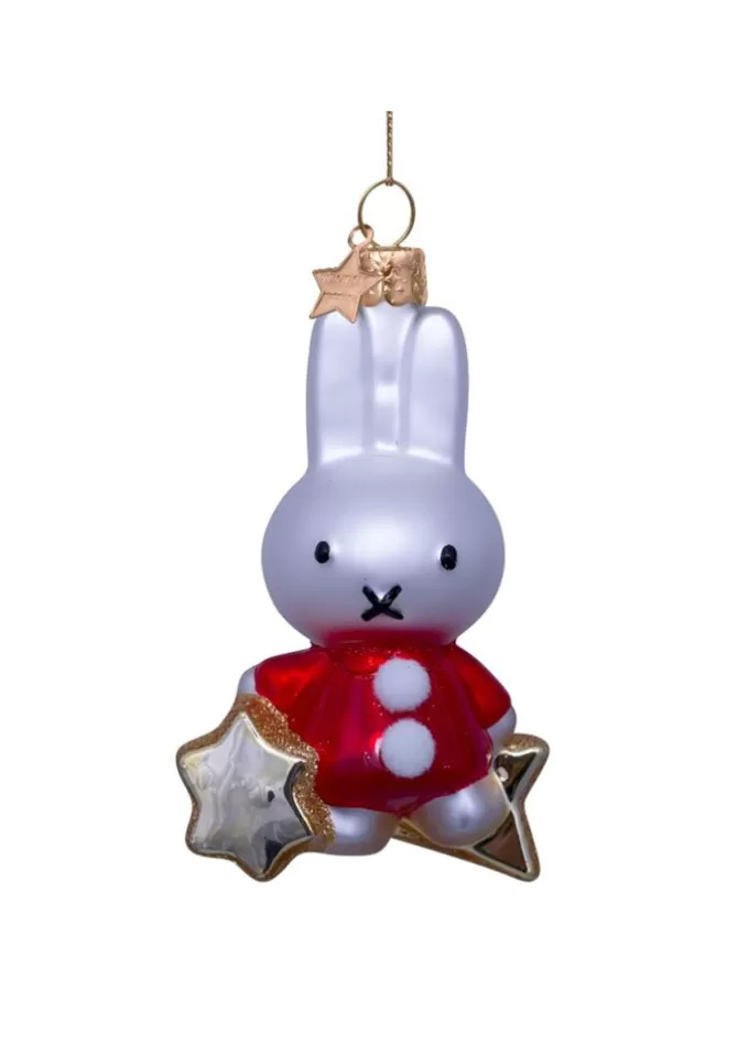 Blush Sélection Décoration Décoration À Suspendre Miffy Étoile Dorée Et Manteau Rouge Outlet