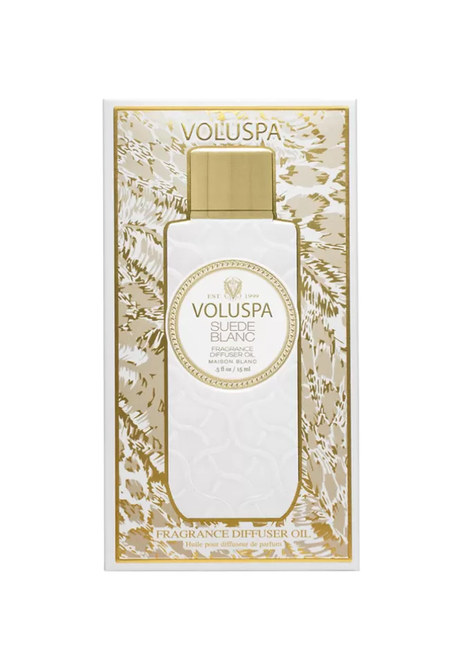Voluspa Huile Pour Diffuseur Electrique Suede Blanc Shop