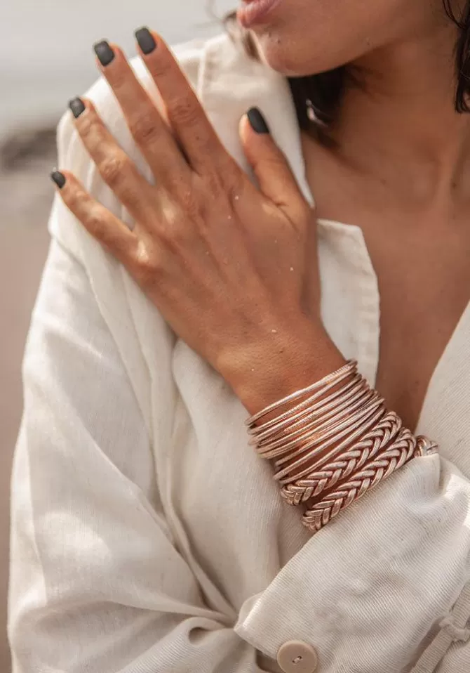 Shanshan Jonc "Kumali Braided" Champagne Store