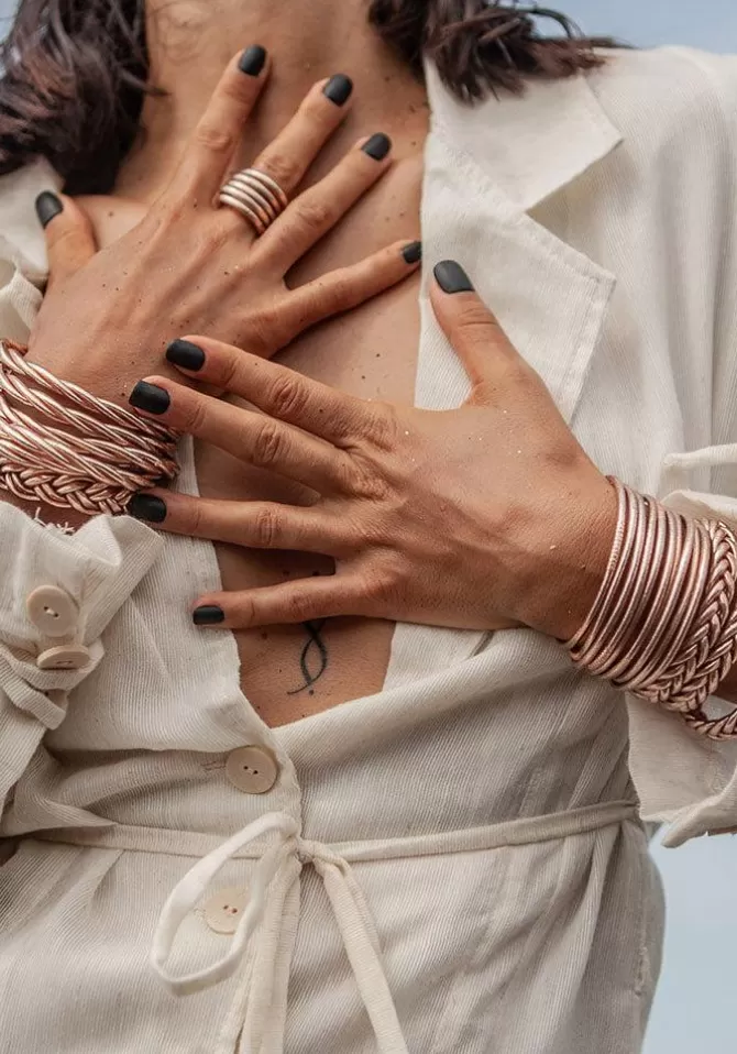 Shanshan Jonc "Kumali Twist" Champagne Flash Sale