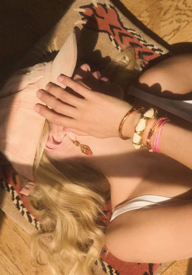 Aurélie Bidermann Jonc Positano À Pois Sale