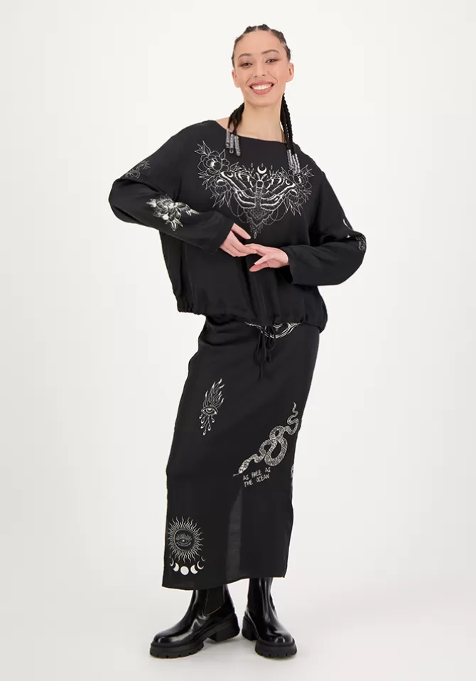 Me369 Jupe Valery Black Magic Outlet
