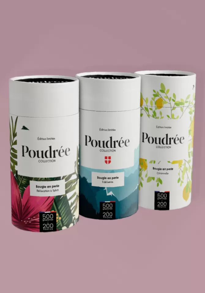 Poudrée Paris Kit Bougie 500g Edelweiss Fashion