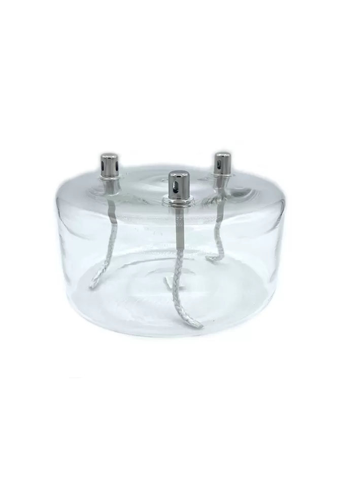 Bazar De Luxe Lampe À Huile 3 Mèches Verre Cheap