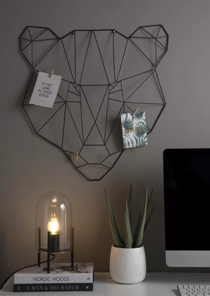 Blush Sélection Décoration Lampe Glass Bell Noire Clearance