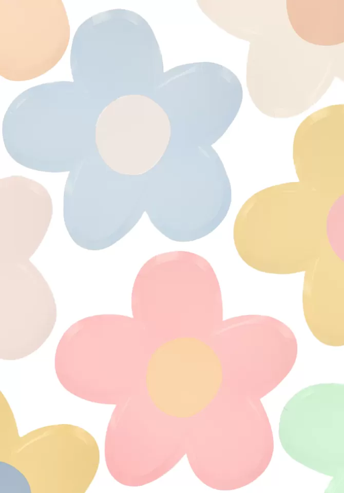 Meri Meri Lot De 8 Assiettes Daisy Best
