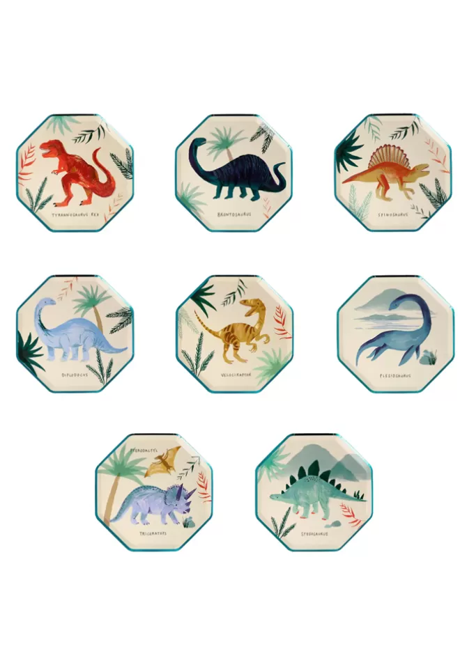 Meri Meri Lot De 8 Assiettes Dinosaures Petit Modèle Best Sale