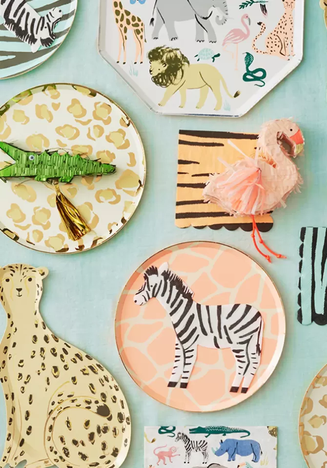 Meri Meri Lot De 8 Assiettes Motifs Animaliers Grand Modèle Online