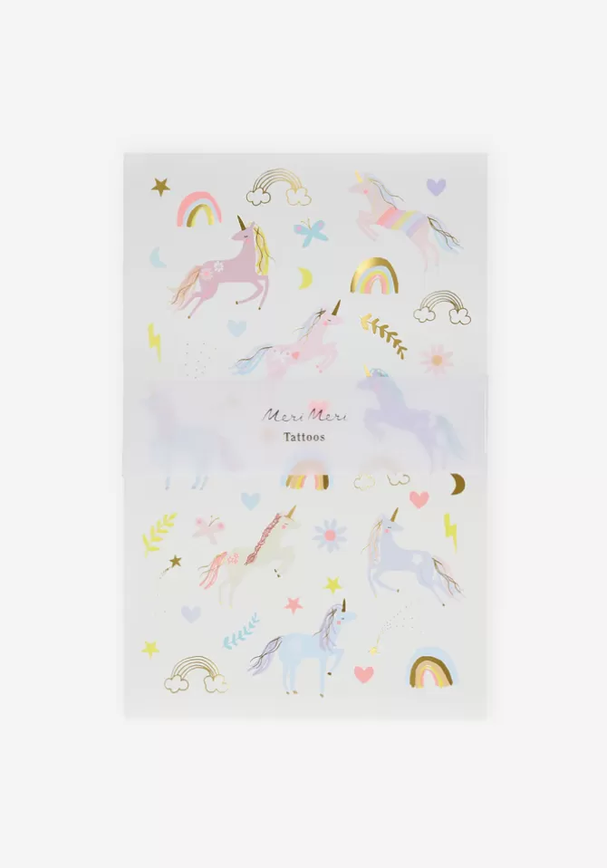 Meri Meri Lot De 2 Planches De Tatouages Licorne Cheap